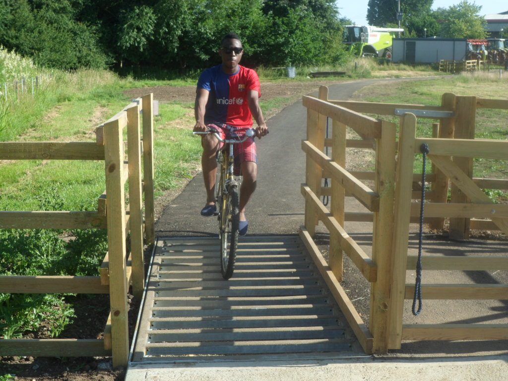 Ongie Cycleway Cattle Grids feature anti slip coated bars